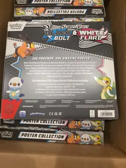 Pokemon Black Bolt And White Flare Unova Poster Collection 12 Box Case. Sealed - Image 2