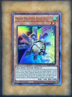 Yugioh Mecha Phantom Beast O-Lion BLAR-EN072 Ultra Rare 1st Ed NM - Image 1