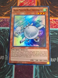Yu-Gi-Oh! Mecha Phantom Beast Turtleracer MP14-EN001 Super Rare 1st Edition NM - Image 1