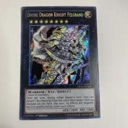 Yugioh Divine Dragon Knight Felgrand MP14-EN166 Secret Rare 1st Ed NM - Image 2