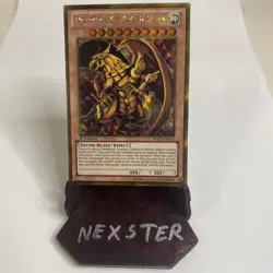 The Winged Dragon of Ra PGLD-EN031 Premium Gold 1st Edition gold secret rare LP - Image 1