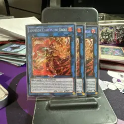***3X EMPEROR CHARLES THE GREAT*** MP24-EN100 PRISMATIC SECRET RARE NM YUGIOH - Image 1