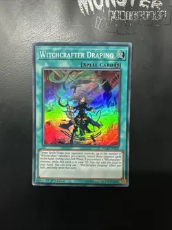 YUGIOH WITCHCRAFTER DRAPING SUPER RARE INCH-EN023 1ST EDITION - Image 1