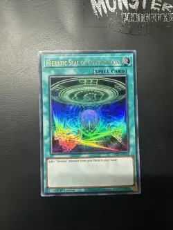 YUGIOH HIERATIC SEAL OF CONVOCATION ULTRA RARE GFTP-EN054 1ST EDITION - Image 1