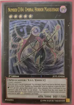 YuGiOh Number C104: Umbral Horror Masquerade Ultimate Rare JOTL-EN056 1st Ed - Image 1