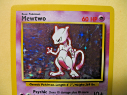 POKEMON BASE SET MEWTWO HOLO/FOIL CARD- #10/102- MP CONDITION! - Image 3