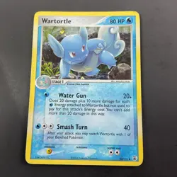 Wartortle 50/112 EX FireRed LeafGreen 2004 Holo Card Pokemon TCG DAMAGED - Image 1