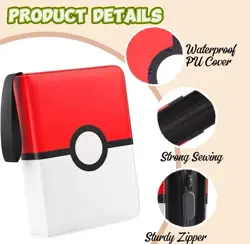 9 Pocket Pokemon Card Binder - 50 Page Binder - New - Image 4