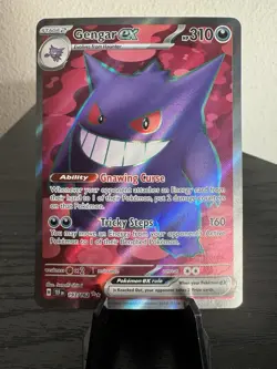 Pokemon TCG Gengar EX Temporal Forces Ultra Rare Card 193/162 - Image 1