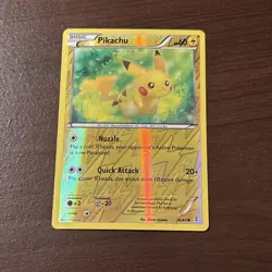 Pokemon Pikachu TCG Reverse Holo Card 26/83 Generations LP - Image 1