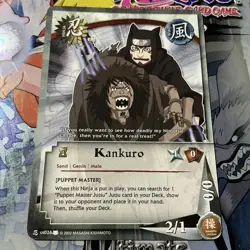 Kankuro #US026 Naruto TCG CCG Card Unlimited Edition LP - Image 1