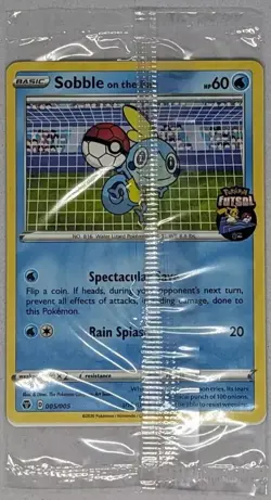 Sobble On The Ball 005/005 Futsal Soccer UK English Promo Pokemon Card Sealed - Image 1