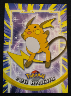 Raichu #26 Topps TV Animation Edition Blue Label Pokemon Card LP - Image 1