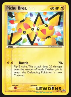 Pichu Bros. - 16/17 - Common - Pop Series 3 - Pokemon Card - Image 1
