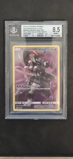 Pokemon Armored Mewtwo BGS 8.5 Holo Promo Card 2019 SM228 - Image 1