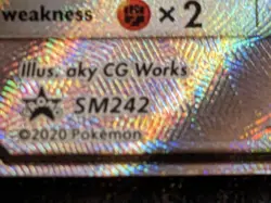 Eevee GX SM242 Black Star Promo 2020 Pokemon TCG Card Full Art Lighty Played - Image 3