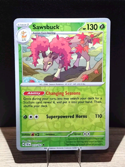 Sawsbuck 017/162 Explorer's Guidance 147/162 Temporal Forces Holo Pokemon Cards - Image 3