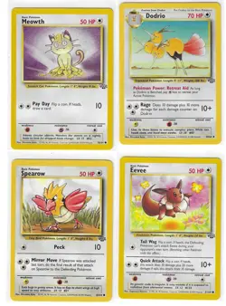 1999 Pokemon Jungle Set 8 Card Lot Colorless Commons Near Mint - Image 2