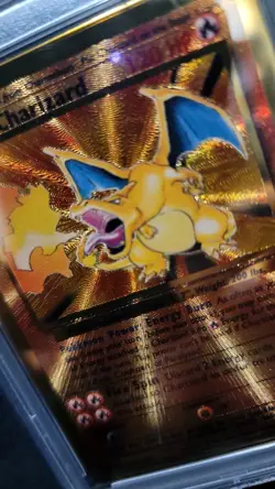 Pokemon TCG Charizard Gold Metal Celebrations Ultra Premium Card 4/102 PSA 9 - Image 3