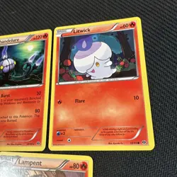 Chandelure 20/99 Litwick 18/99 Lampent 19/99 Next Destinies Pokemon Card 3 - Image 3