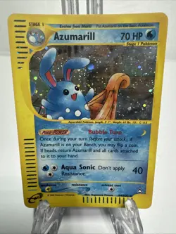 Azumarill H4/H32 Pokemon Aquapolis Holo Rare Card LP TCG - Image 1