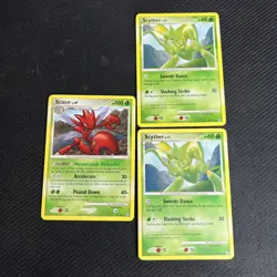 Scizor 25/100 Scyther 49/100 Stormfront Pokemon Card English Non-Holo 3 - Image 1