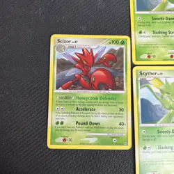 Scizor 25/100 Scyther 49/100 Stormfront Pokemon Card English Non-Holo 3 - Image 2