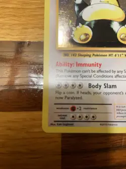 Pokemon TCG Snorlax XY179 Ultra Rare Holo Black Star Promo Card - Image 4