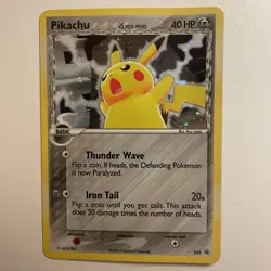 Pikachu Delta Species 035 Black Star Promo Pokemon Card LP-MP - Image 1