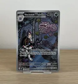 Team Rocket's Weezing 199/182 Illustration Rare Destined Rivals Pokemon Card - Image 1