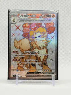 Pokemon Arcanine EX Holo Ultra Rare TCG Card 224/198 Scarlet & Violet Base Set - Image 1
