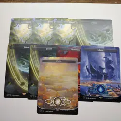 MTG - Lot Of 9 Unfinity Full Art Land Cards Borderless Mint Magic UNF - Image 1