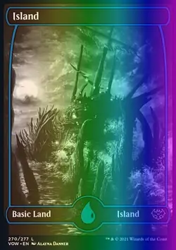 MTG Magic the Gathering Island (270/596) Innistrad Crimson Vow LP FOIL - Image 1
