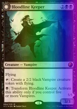 MTG Magic the Gathering Bloodline Keeper (4/29) FTV Transformed LP FOIL - Image 1