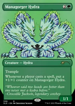 MTG Managorger Hydra (306/3004) Secret Lair Drop Series NM FOIL- Etched - Image 1