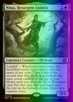 MTG Nissa, Resurgent Animist (22/230) March of the Machine The Aftermath LP FOIL - Image 1