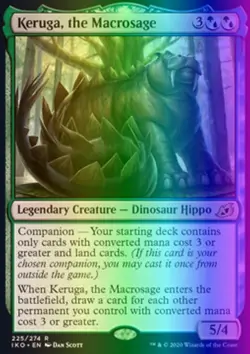 MTG Keruga, the Macrosage (225/434) Ikoria Lair of Behemoths LP FOIL - Image 1