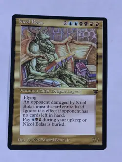MTG Nicol Bolas Legends English Rare "Hot" - Image 2