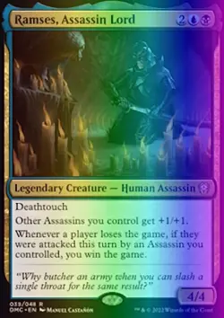 MTG Ramses, Assassin Lord (39/265) Dominaria United Commander LP FOIL - Image 1
