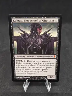 Kalitas, Bloodchief of Ghet x1- Zendikar 99/249 LP (Magic the Gathering) - Image 1
