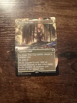 MTG - Three Tree City - Borderless Rare #0337 - Bloomburrow NM - Image 1