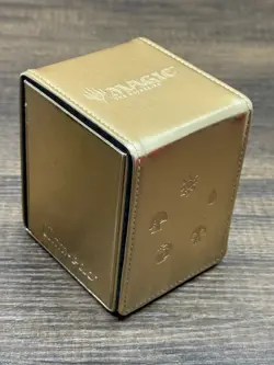 GOLD Ultra Pro Mana Alcove Flip Deck Box for Magic: The Gathering MTG - Image 1