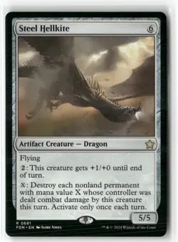 Steel Hellkite Foundations Regular MTG Magic NM - Image 1