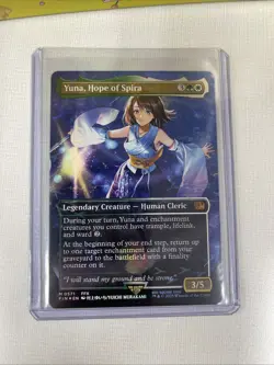 Yuna, Hope of Spira (Borderless) (Chocobo Track Foil) Final Fantasy Magic MTG - Image 1
