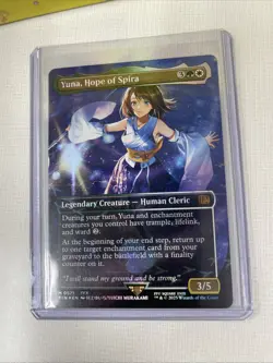 Yuna, Hope of Spira (Borderless) (Chocobo Track Foil) Final Fantasy Magic MTG - Image 2