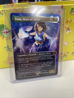 Yuna, Hope of Spira (Borderless) (Chocobo Track Foil) Final Fantasy Magic MTG - Image 4
