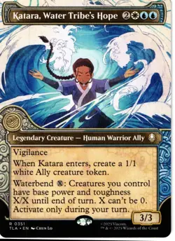 Katara, Water Tribe's Hope (Showcase) 351 Borderless NM NonFoil MTG Avatar - Image 1