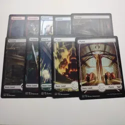MTG - Lot Of 10 Streets Of New Capenna Full Art Land Borderless Magic Lot B - Image 1