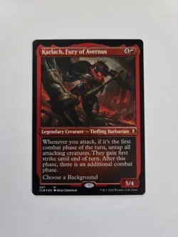 MTG Baldur's Gate-Karlach,Fury of Avernus Etched Foil-NM-507 - Image 1