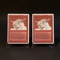 (2) Magic: The Gathering Hurloon Minotaur MTG 4th Edition Vintage 1995 LP - Image 1